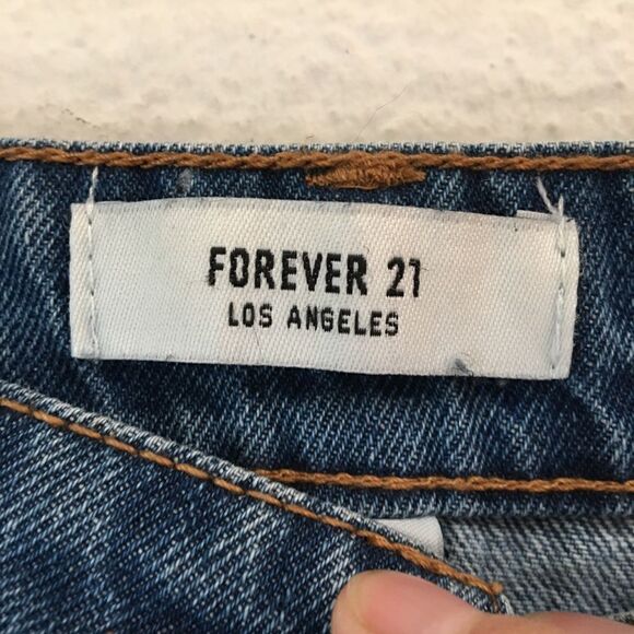 Forever 21 button front denim miniskirt 27 - Picture 6 of 7